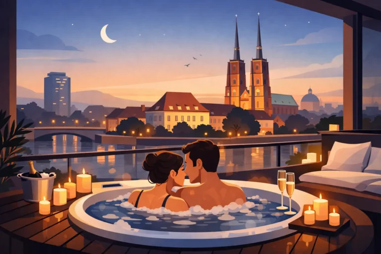Nocleg z jacuzzi dla dwojga we Wrocławiu